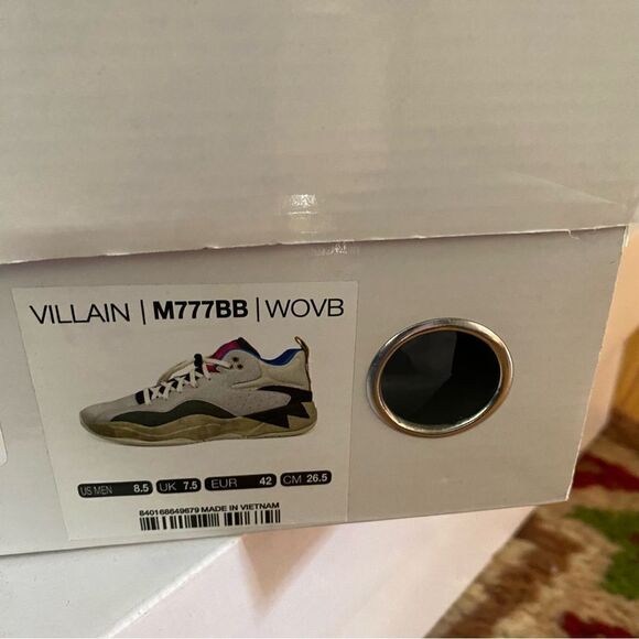 BrandBlack Villian Sneakers NIB luxury basketball shoes trainers men’s 8.5 - Picture 12 of 16